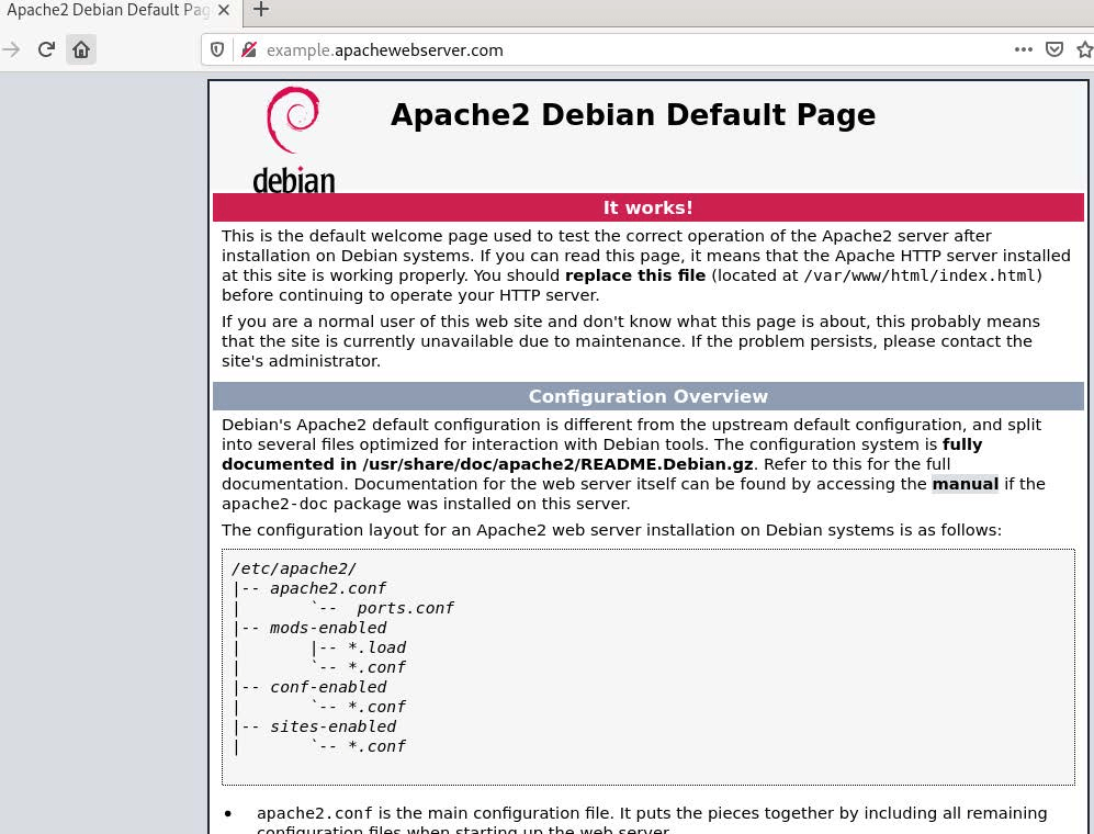 Default Apache page