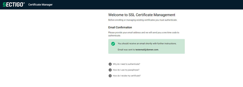 Welcome to SSL Certificate Management
