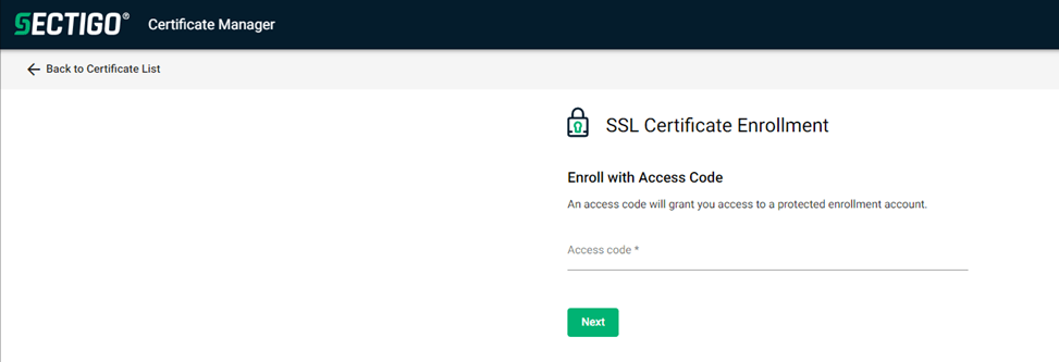 SSL certificate enrollment