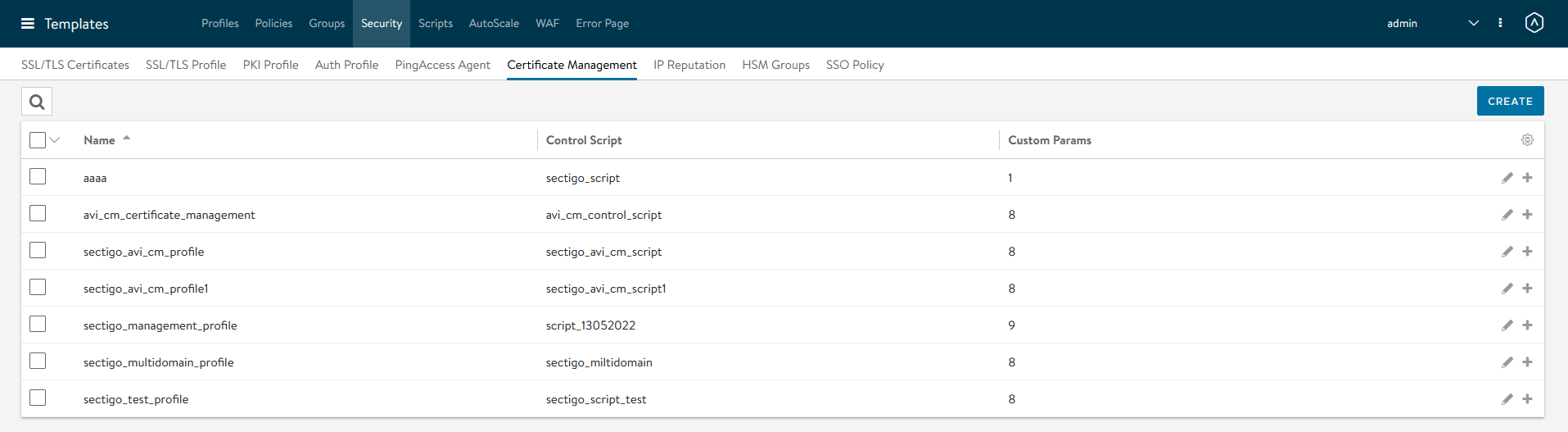 Certificate Management page