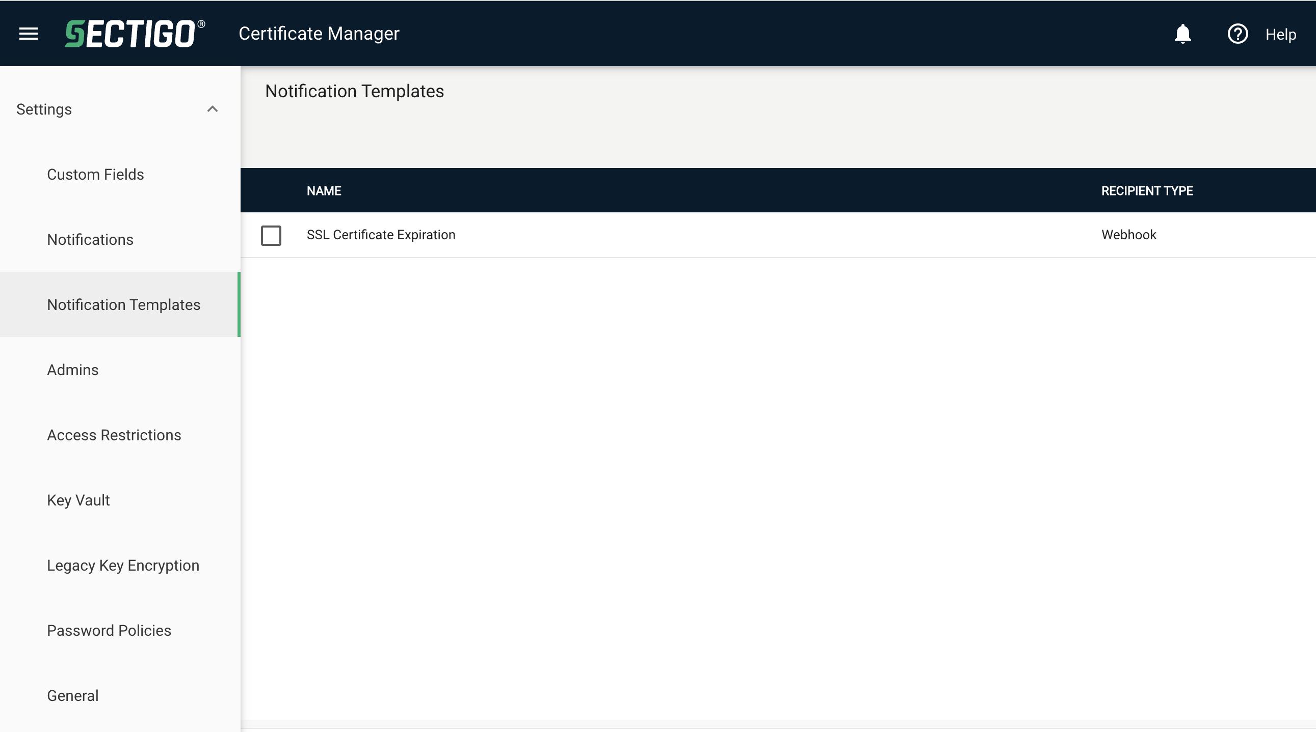 Notification Templates
