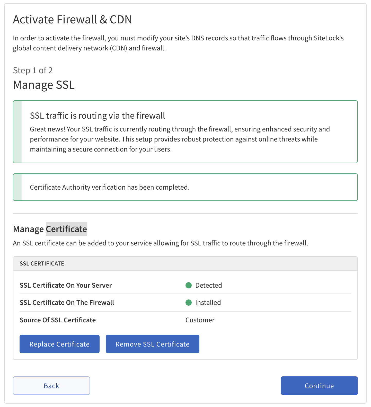 firewall activation