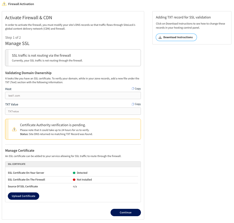Firewall & CDN Setup Wizard