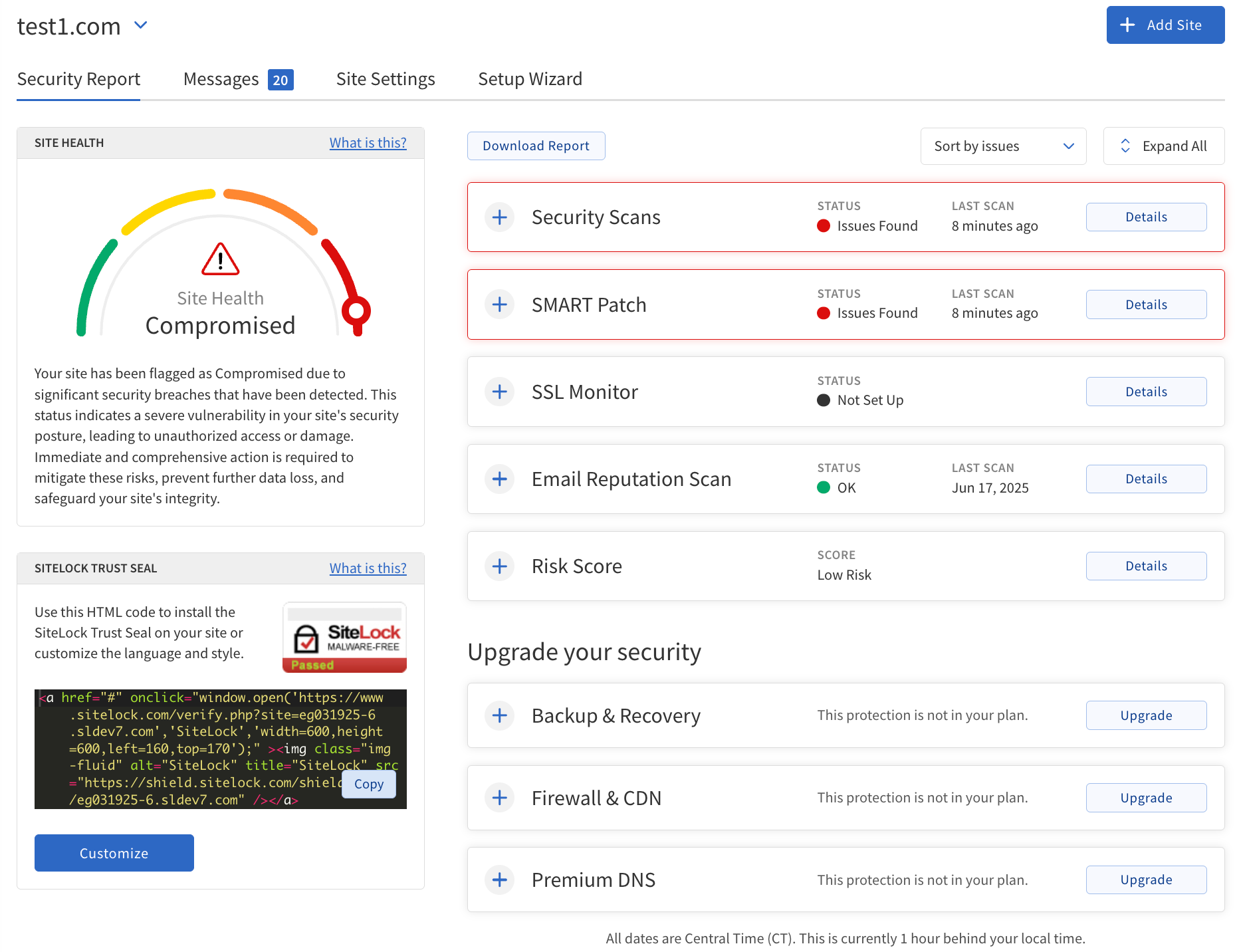 Security Report Overview