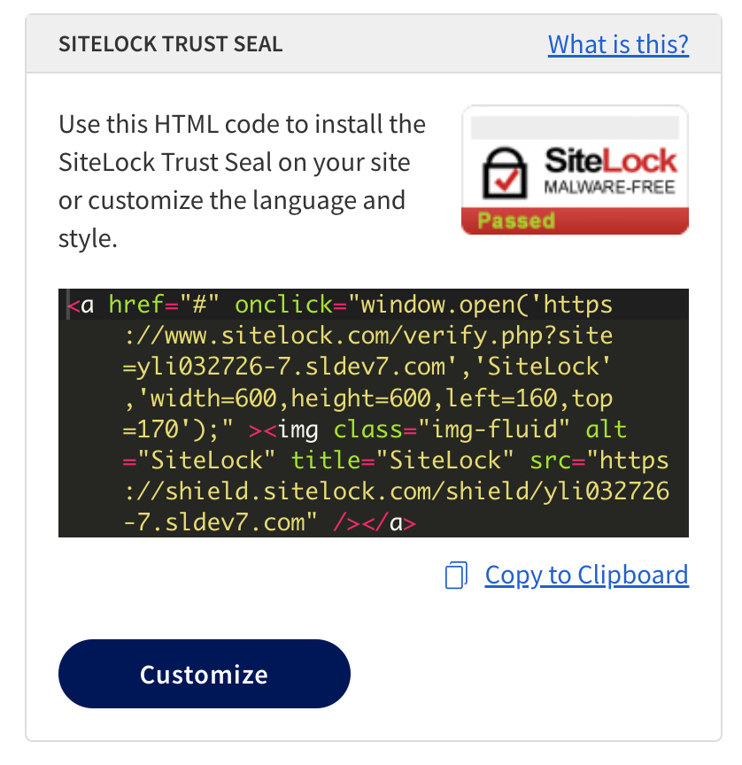 sitelock trust seal 2