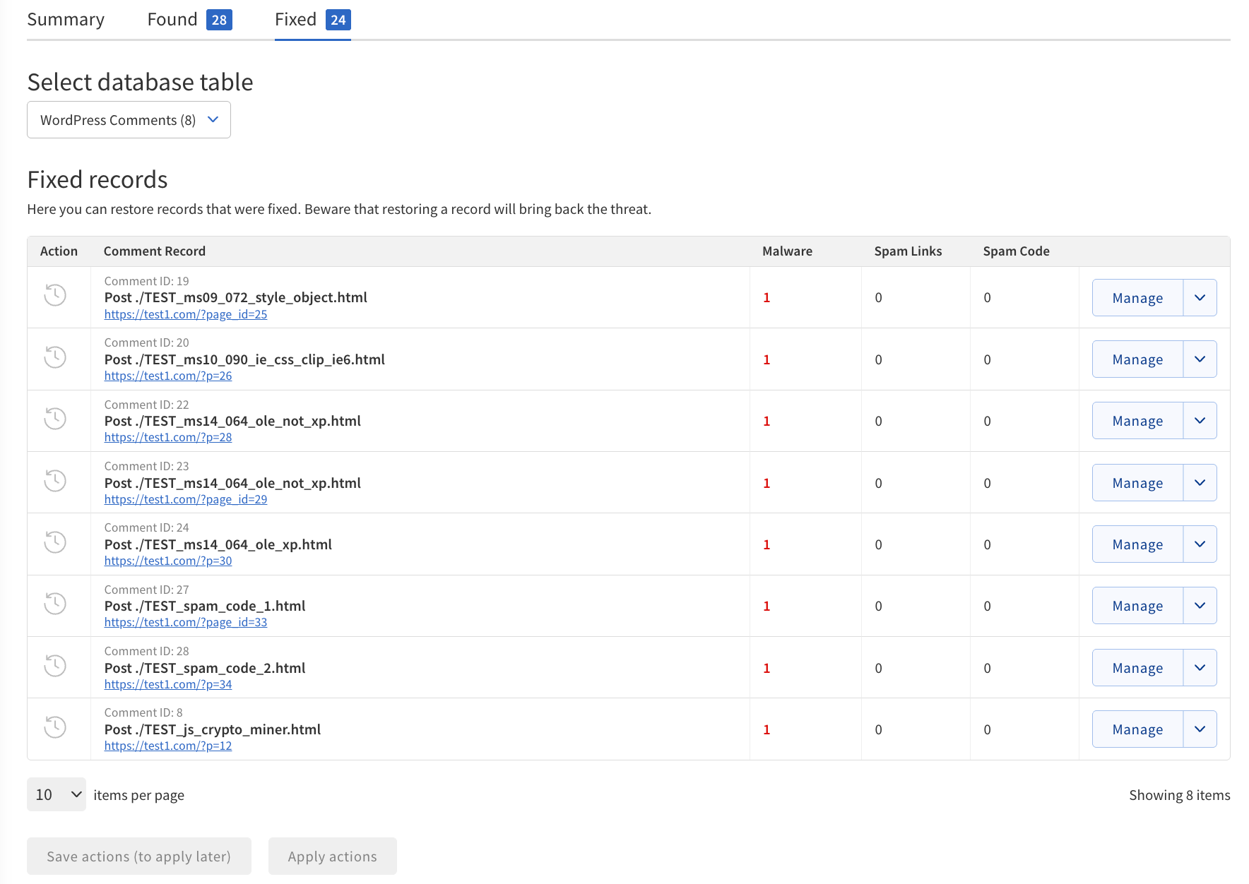 SMART Database Scan Fixed