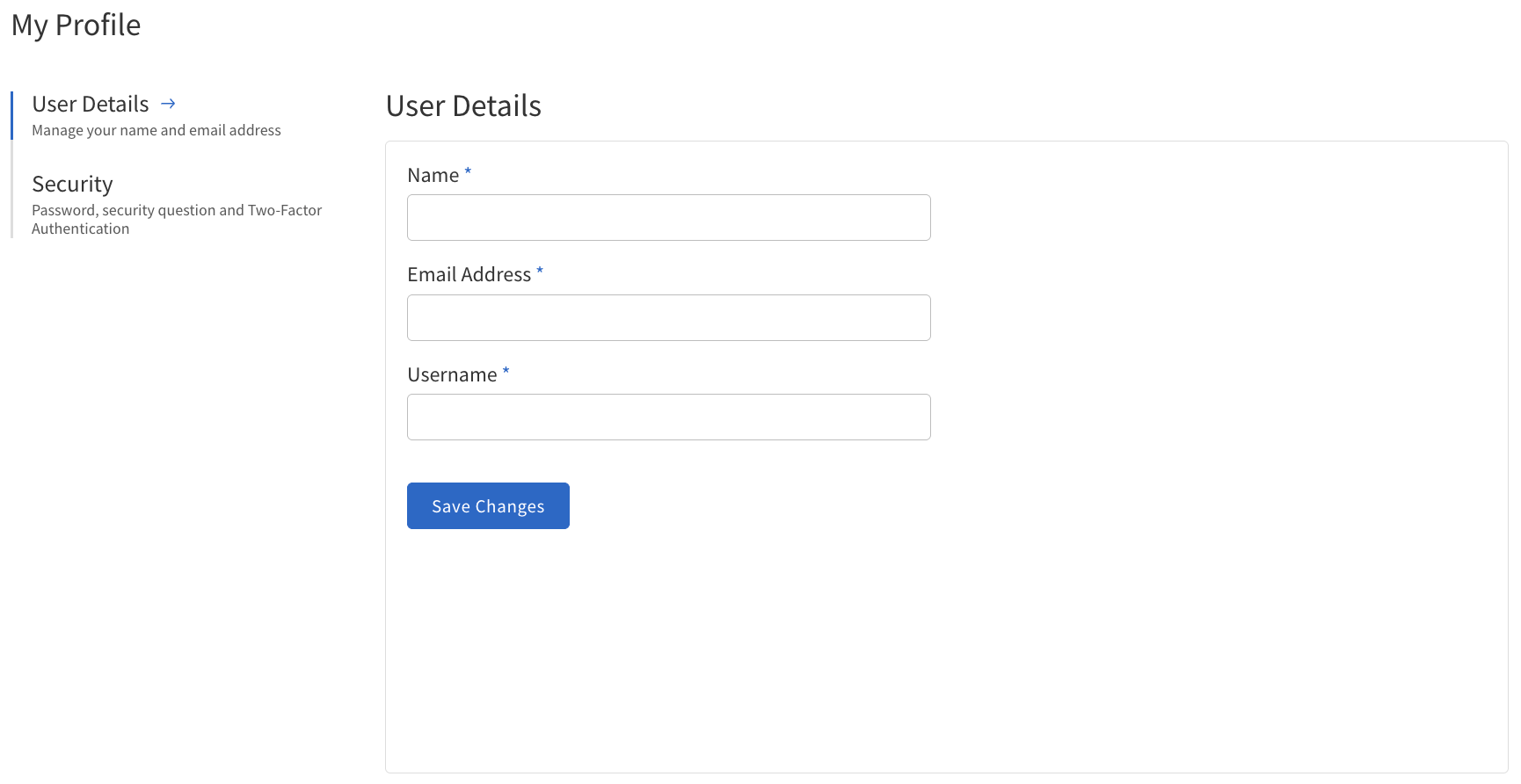 User Details